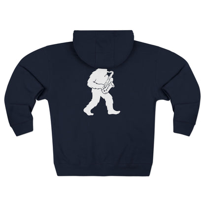 Ventana Saxsquatch Unisex - Zip Cotton Blend Fleece Hoodie