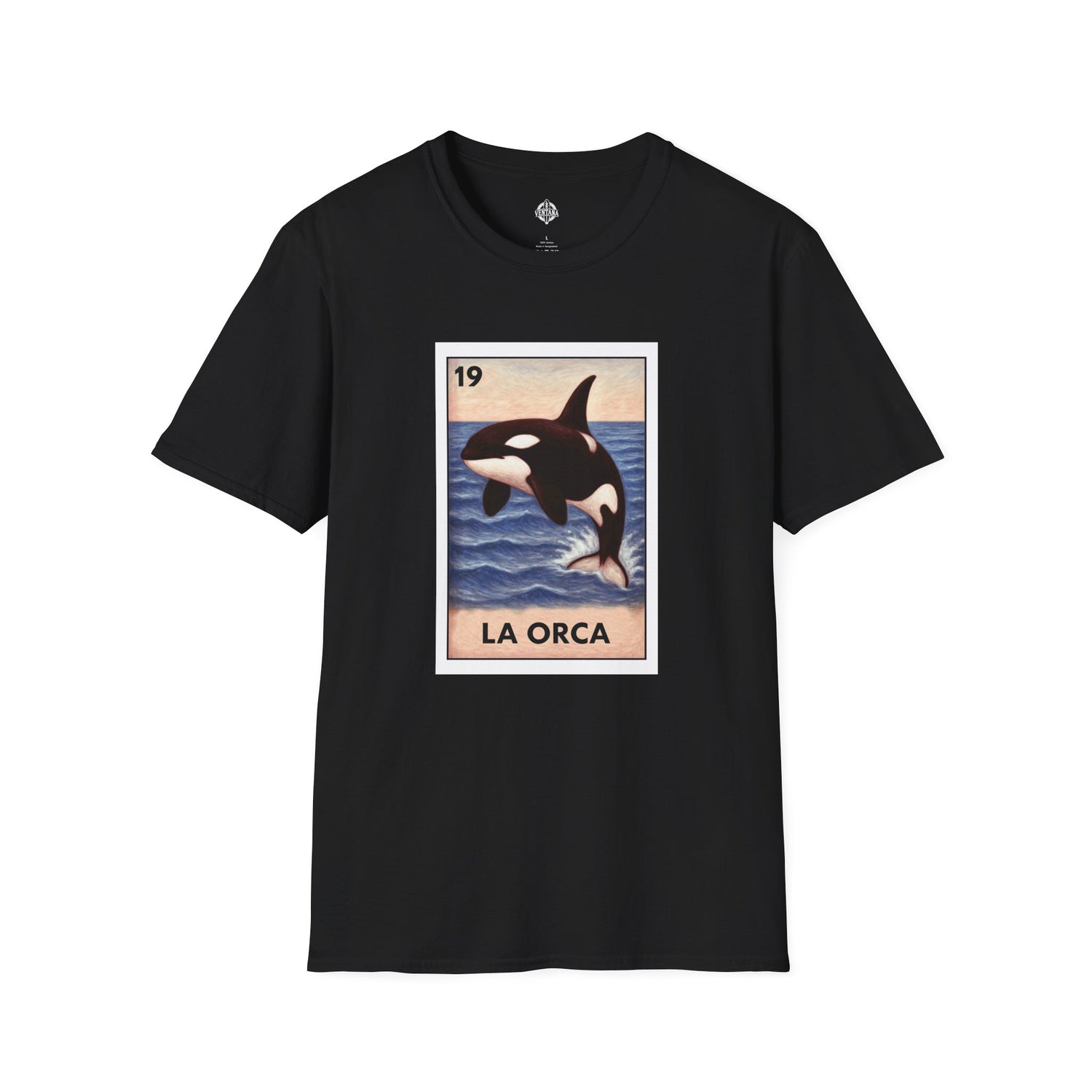 Orca Lotería Unisex - Soft Style U.S. Cotton T-Shirt (La Orca)
