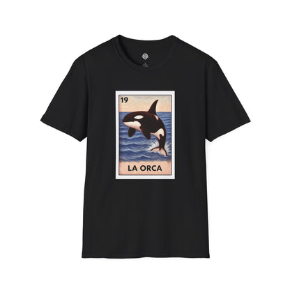 Orca Lotería Unisex - Soft Style U.S. Cotton T-Shirt (La Orca)