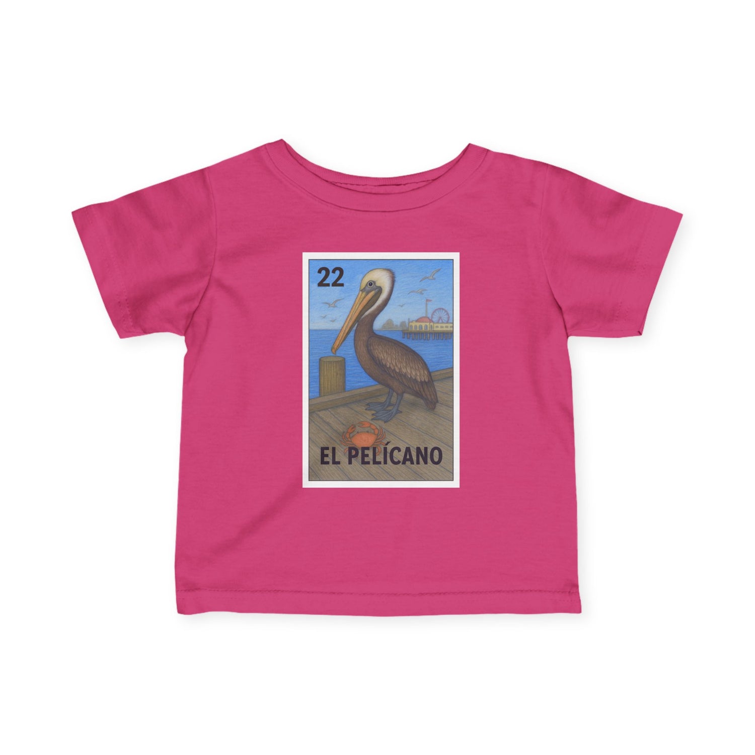 Pelican Lotería - Infant 100% Cotton T-Shirt (El Pelícano)