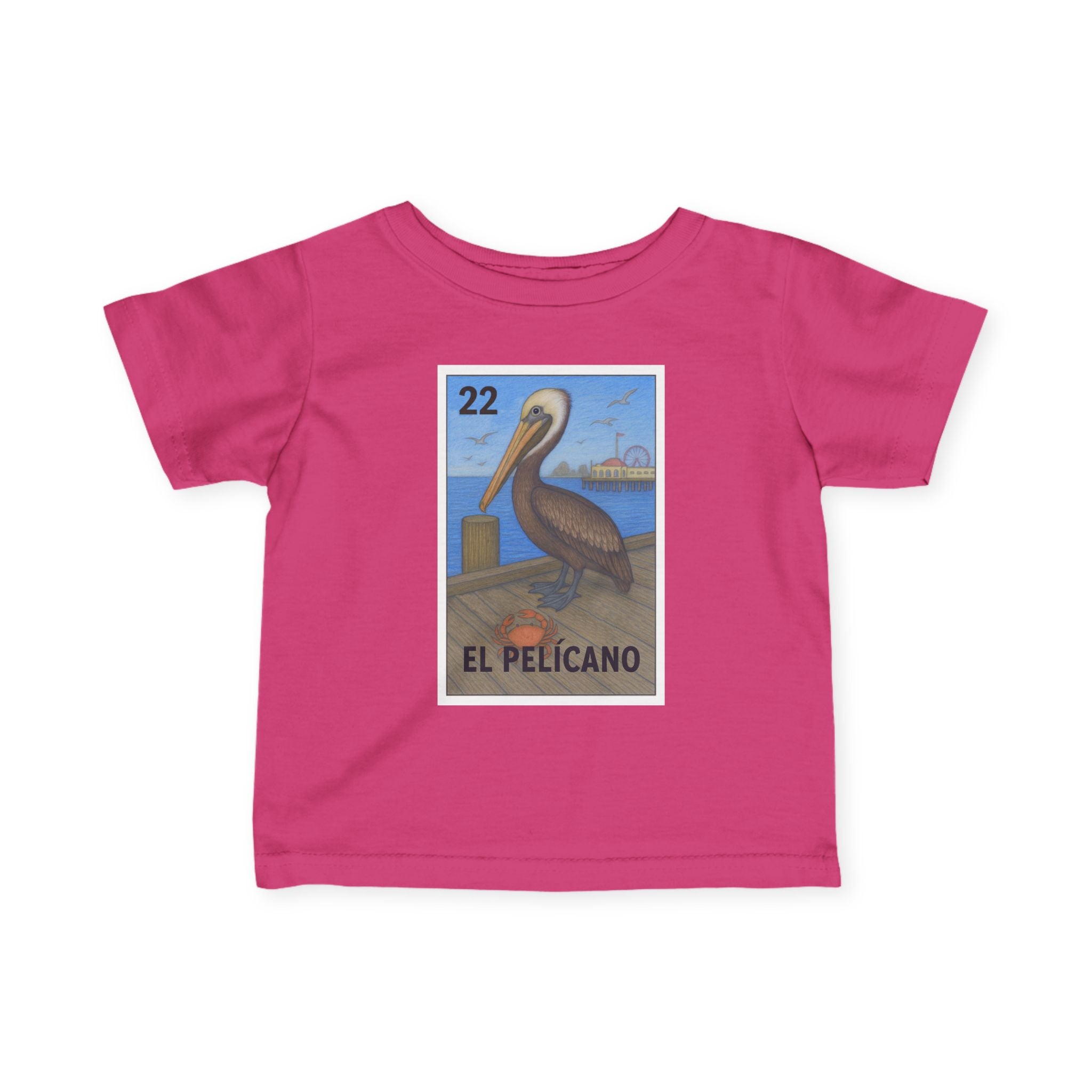 Pelican Lotería - Infant 100% Cotton T-Shirt (El Pelícano)