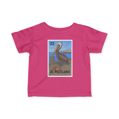 Pelican Lotería - Infant 100% Cotton T-Shirt (El Pelícano)