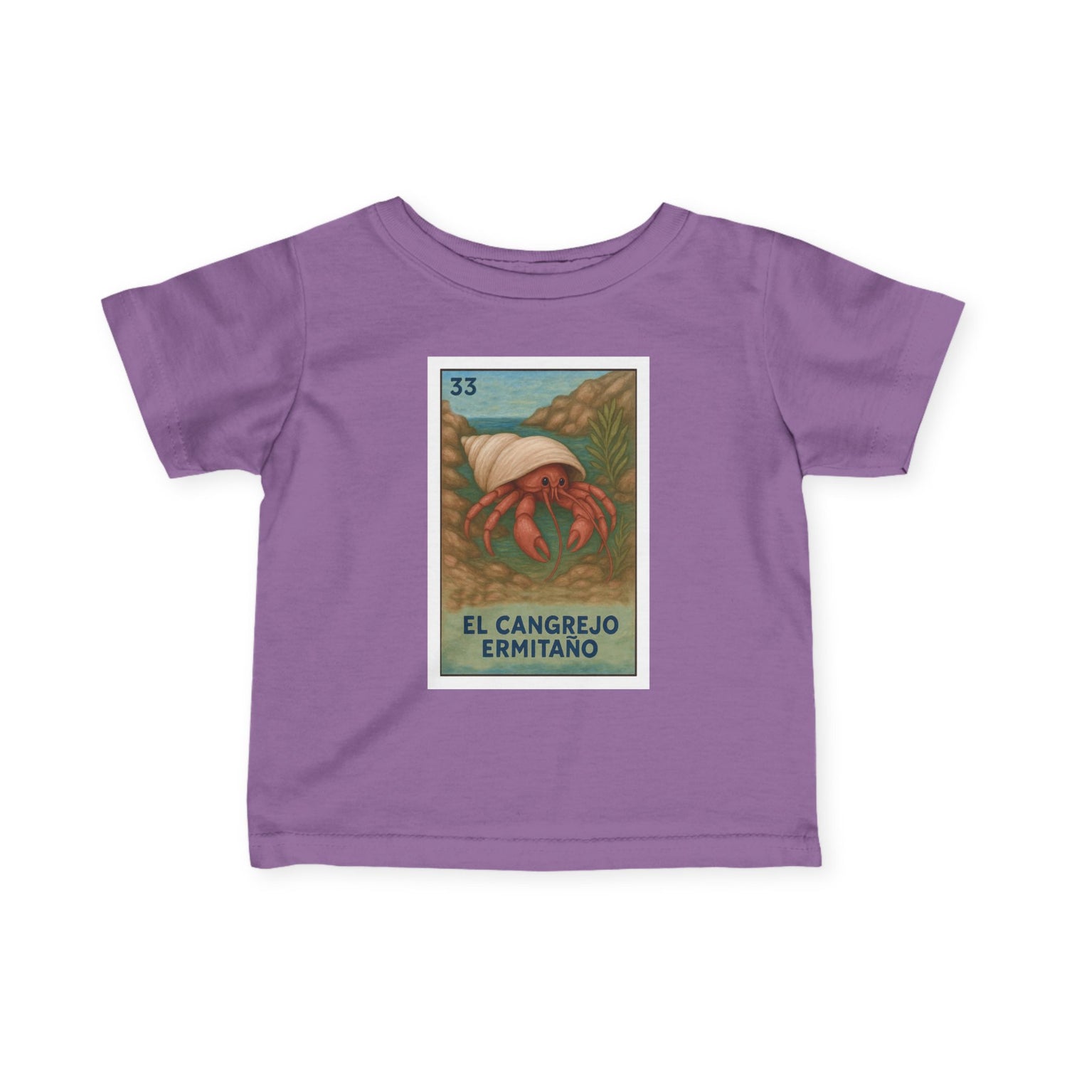 Hermit Crab Lotería - Infant 100% Cotton T-Shirt (El Cangrejo Ermitaño)