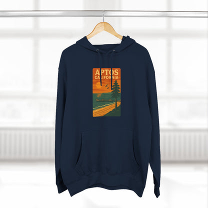 Aptos California Sunset Unisex - Pull-Over Cotton Blend Fleece Hoodie