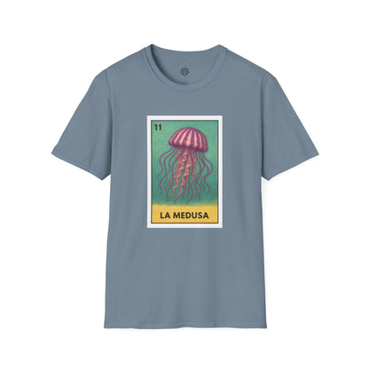 Sea Jelly Lotería Unisex - Soft Style U.S. Cotton T-Shirt (La Medusa)