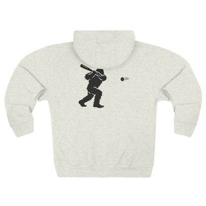Ventana Sluggersquatch Unisex - Zip Cotton Blend Fleece Hoodie