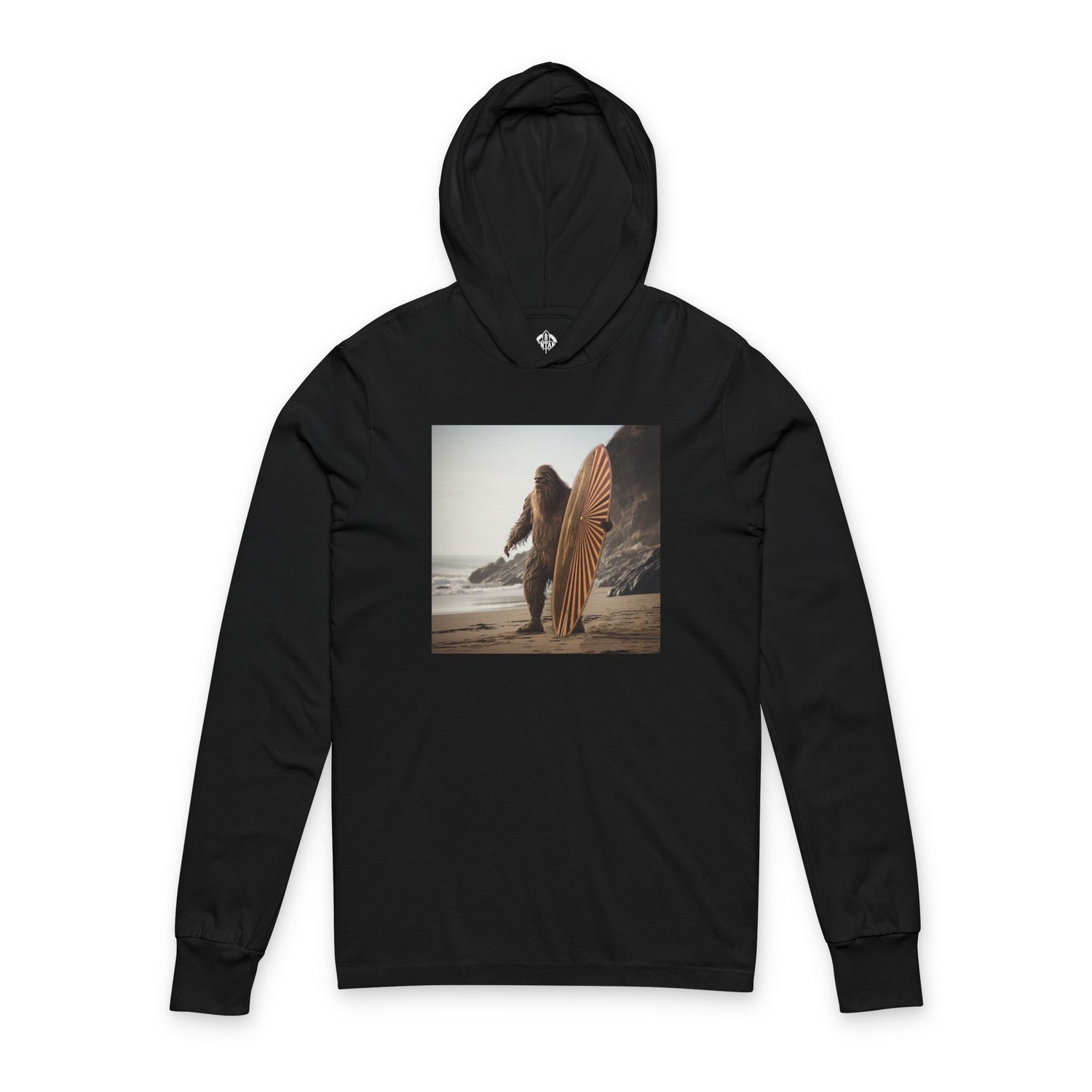Ventana Real Surfsquatch Unisex - Cotton Long Sleeve Hooded T-Shirt
