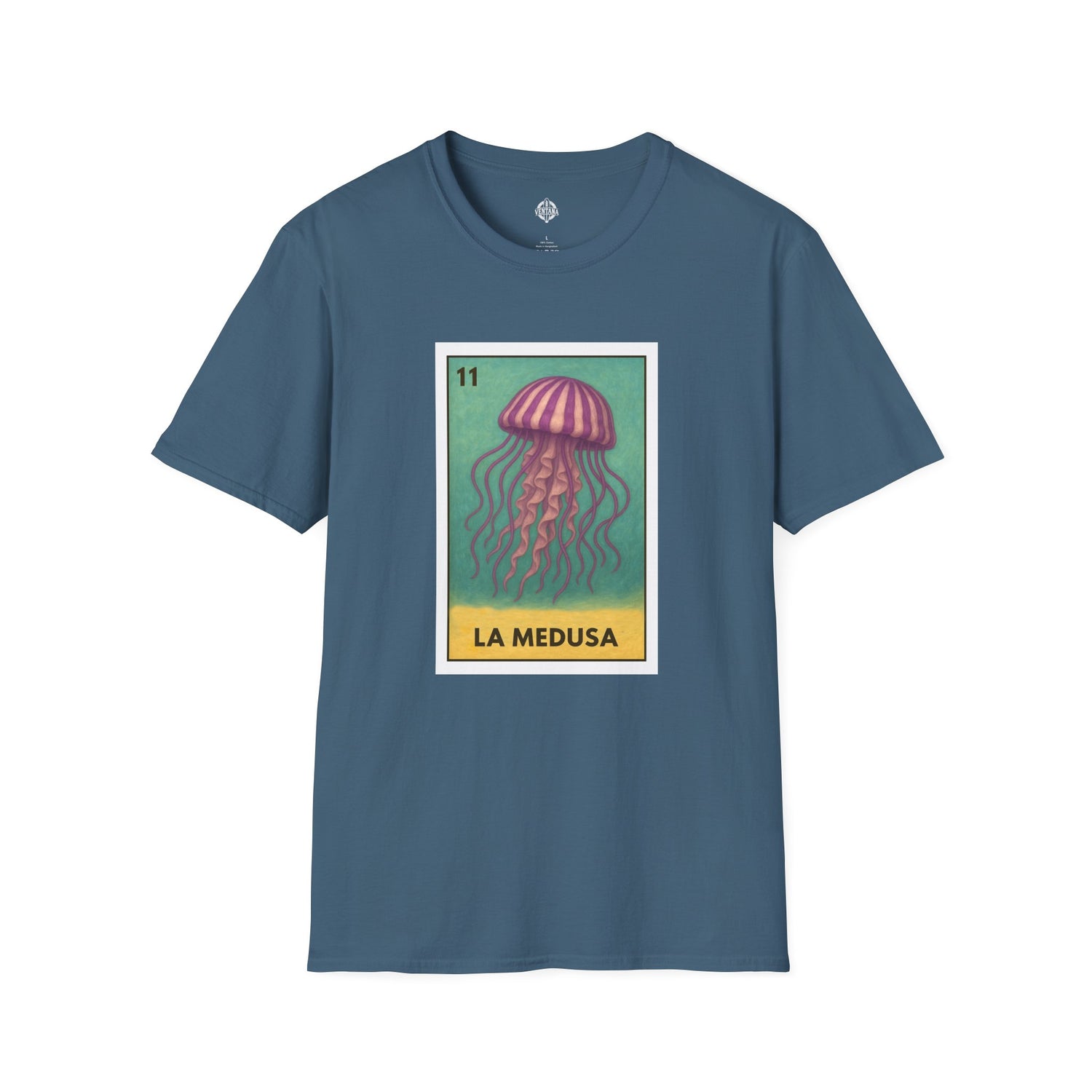 Sea Jelly Lotería Unisex - Soft Style U.S. Cotton T-Shirt (La Medusa)
