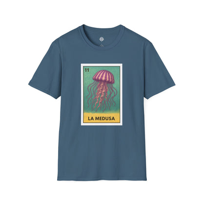 Sea Jelly Lotería Unisex - Soft Style U.S. Cotton T-Shirt (La Medusa)