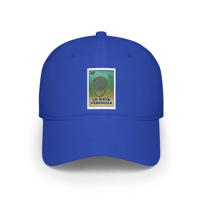 Stingray Lotería Unisex - 100% Cotton Baseball Cap (La Raya Venenosa)