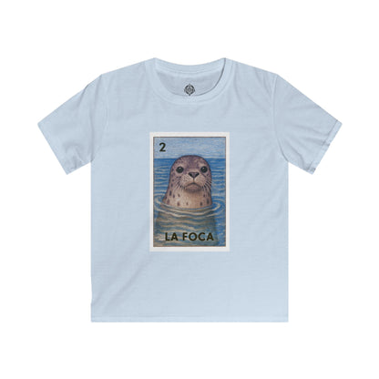 Seal Lotería Kids - Soft Style U.S. Cotton T-Shirt (La Foca)
