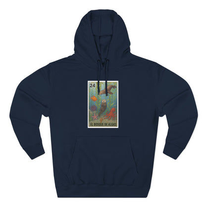 Kelp Forest Lotería Unisex - Pull-Over Cotton Blend Fleece Hoodie (El Bosque de Algas)