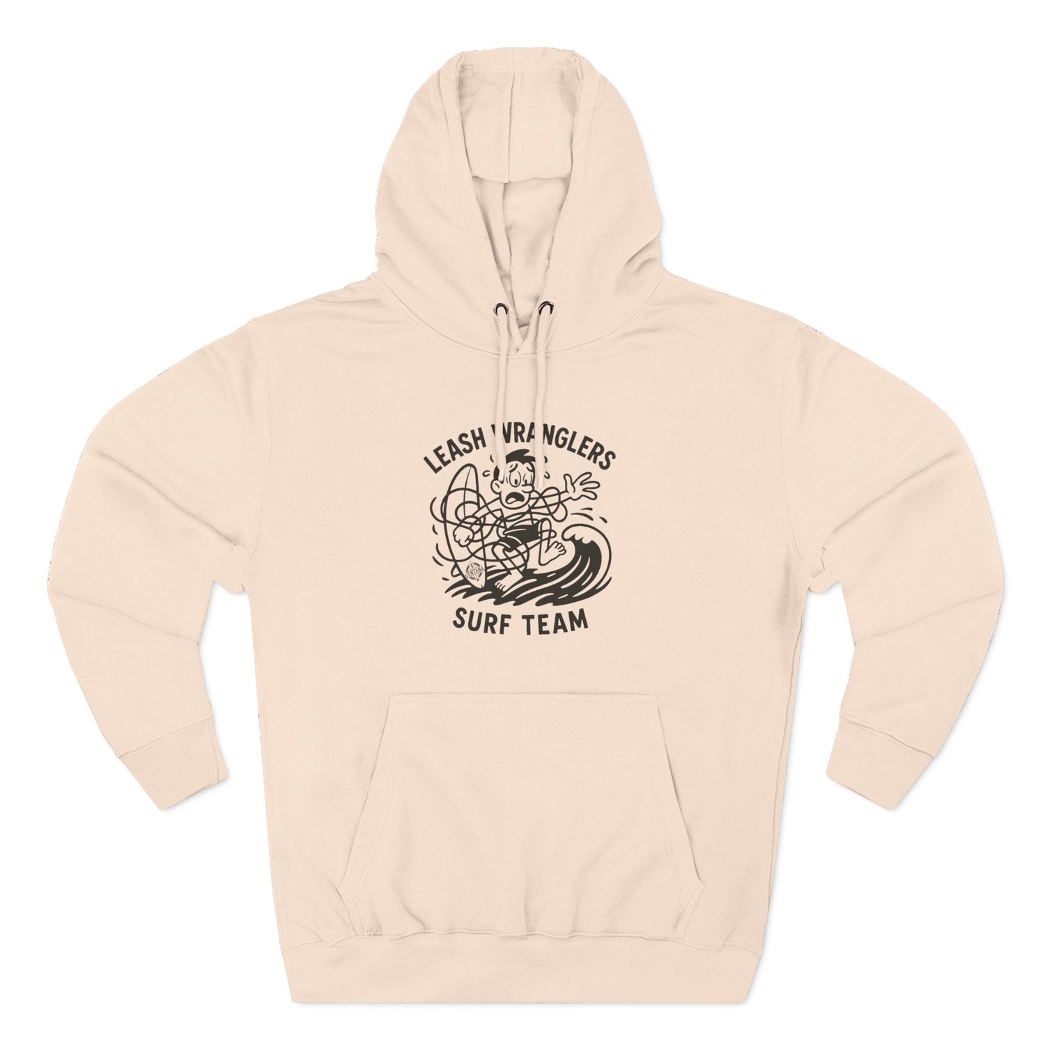 Leash Wranglers Surf Team Unisex - Pull-Over Cotton Blend Fleece Hoodie