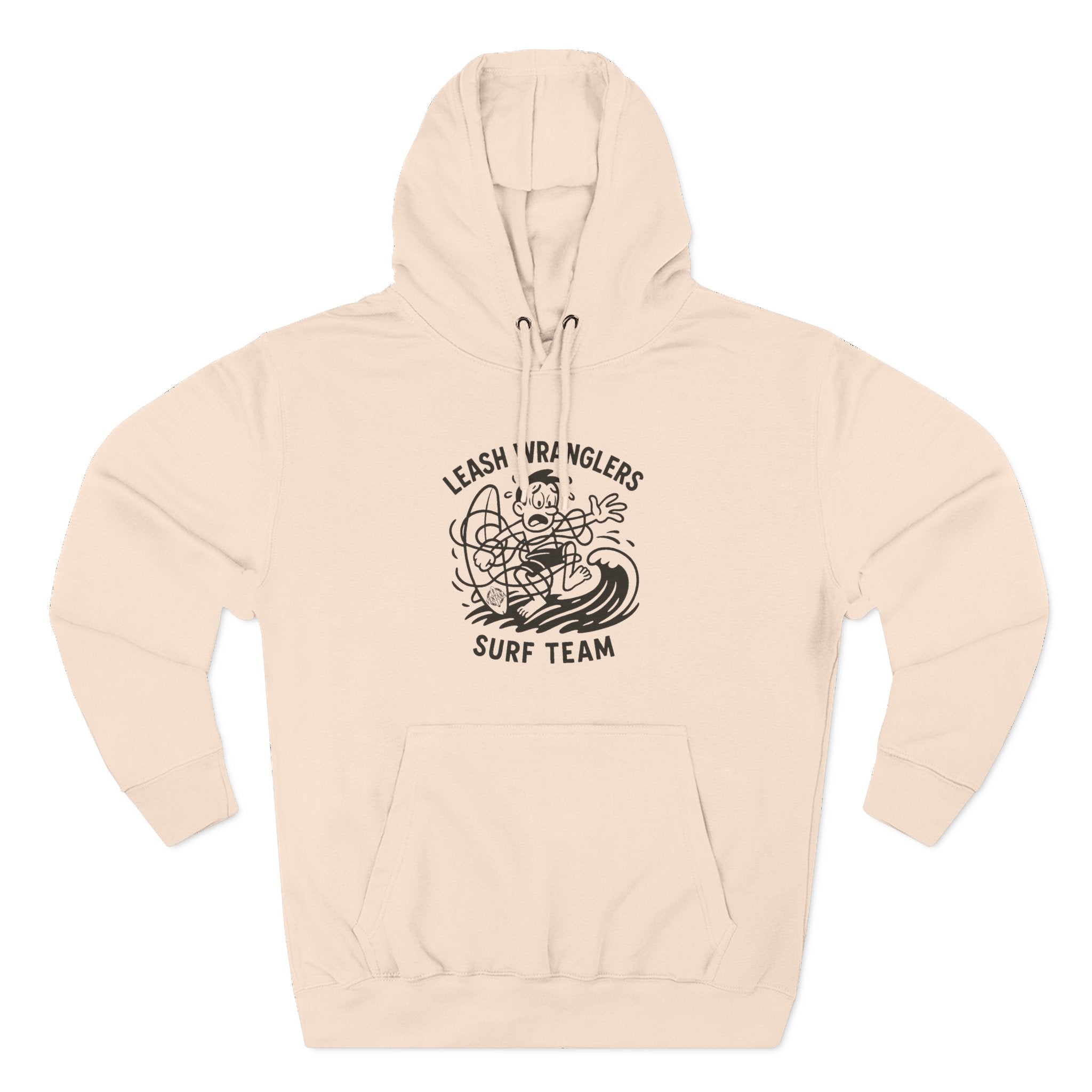 Leash Wranglers Surf Team Unisex - Pull-Over Cotton Blend Fleece Hoodie