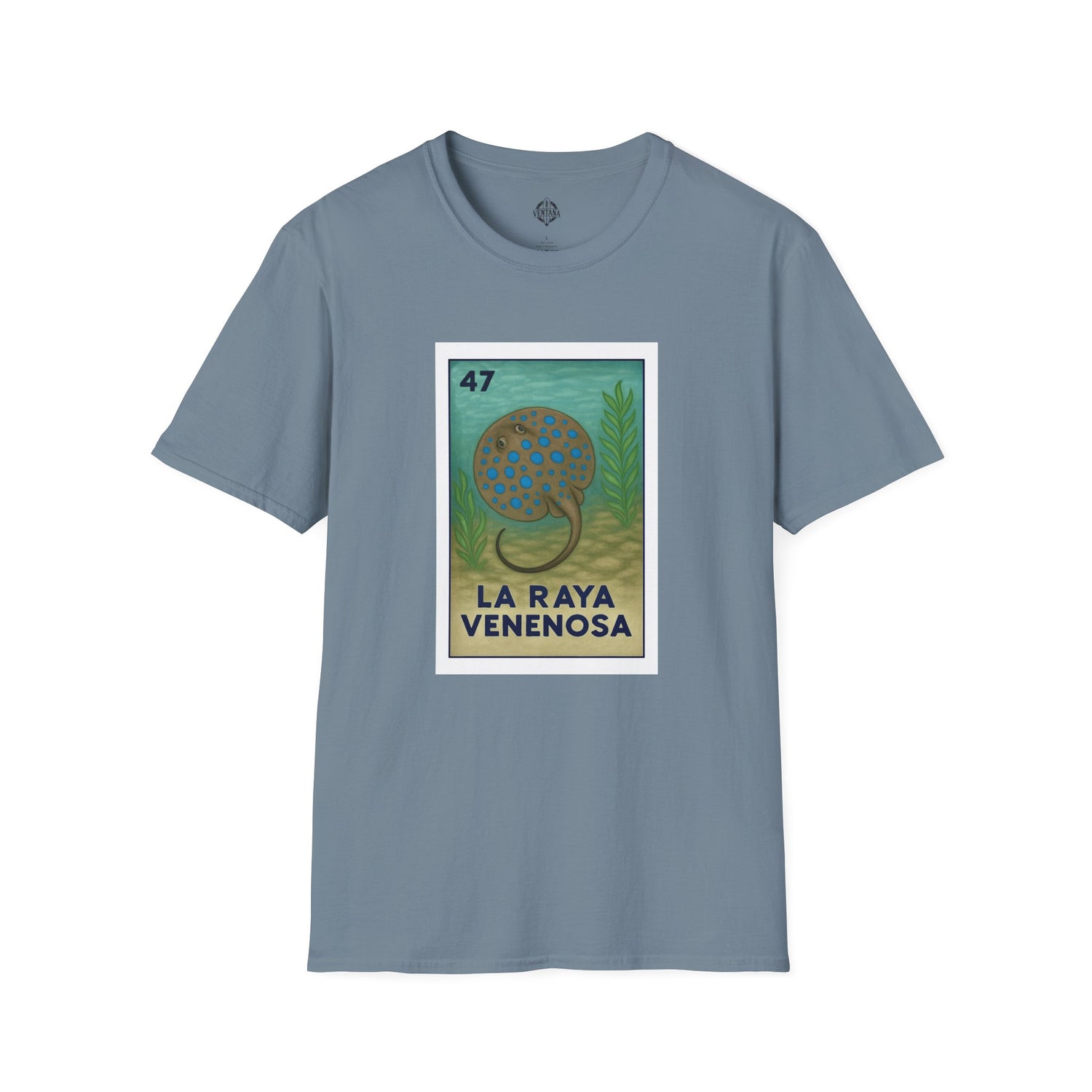 Stingray Lotería Unisex - Soft Style U.S. Cotton T-Shirt (La Raya Venenosa)