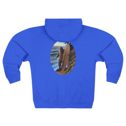 Ventana Real Surfsquatch Unisex - Zip Cotton Blend Fleece Hoodie