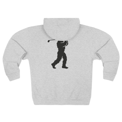 Ventana Golfsquatch Unisex - Zip Cotton Blend Fleece Hoodie
