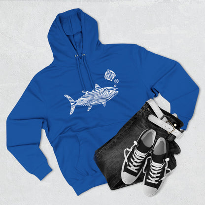 Ventana Wooden Tuna Unisex - Pull-Over Cotton Blend Fleece Hoodie