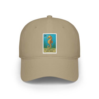 Seahorse Lotería Unisex - 100% Cotton Baseball Cap (El Caballito del Mar)