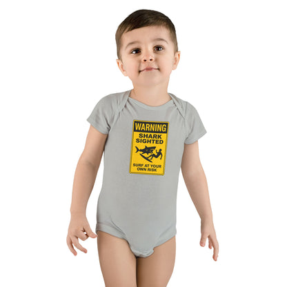 Shark Sighted - Baby Short Sleeve 100% Cotton Onesie