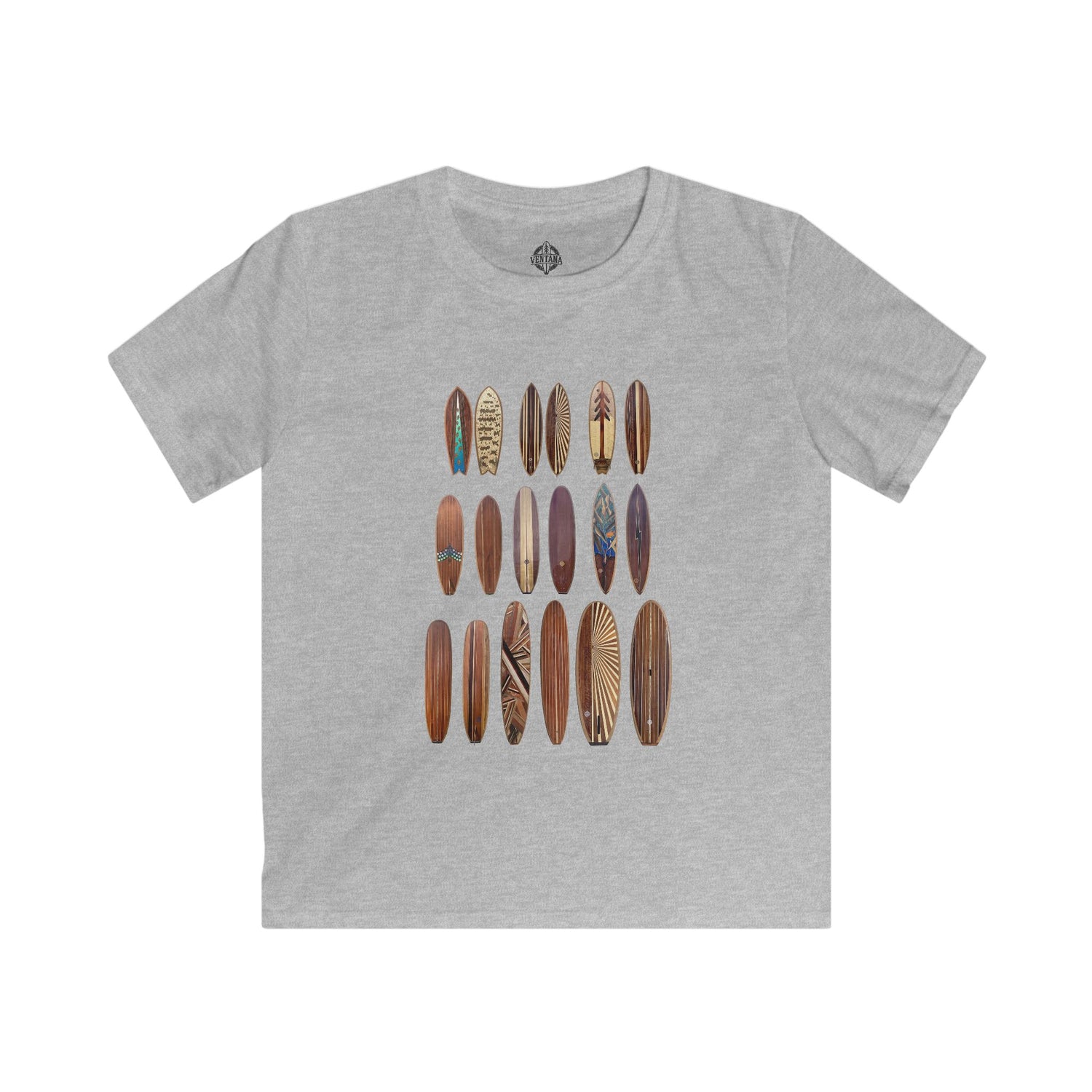 Ventana Wooden Surfboards Kids - Soft Style U.S. Cotton T-Shirt
