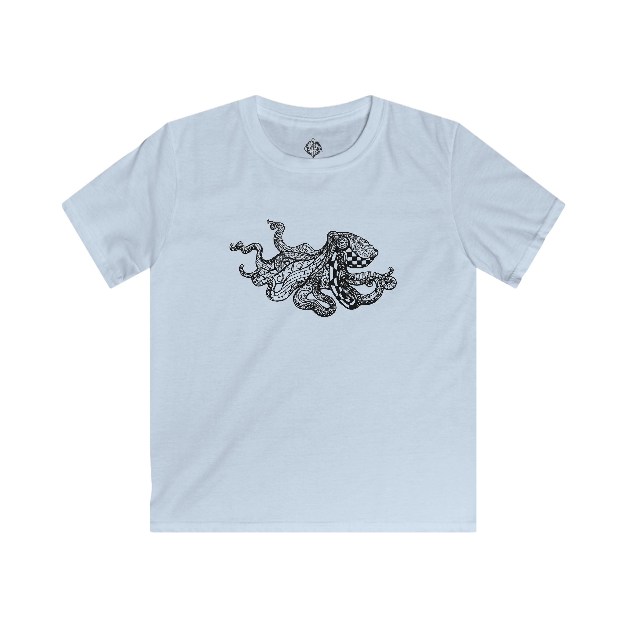 Ventangle Octopus Kids - Soft Style U.S. Cotton T-Shirt