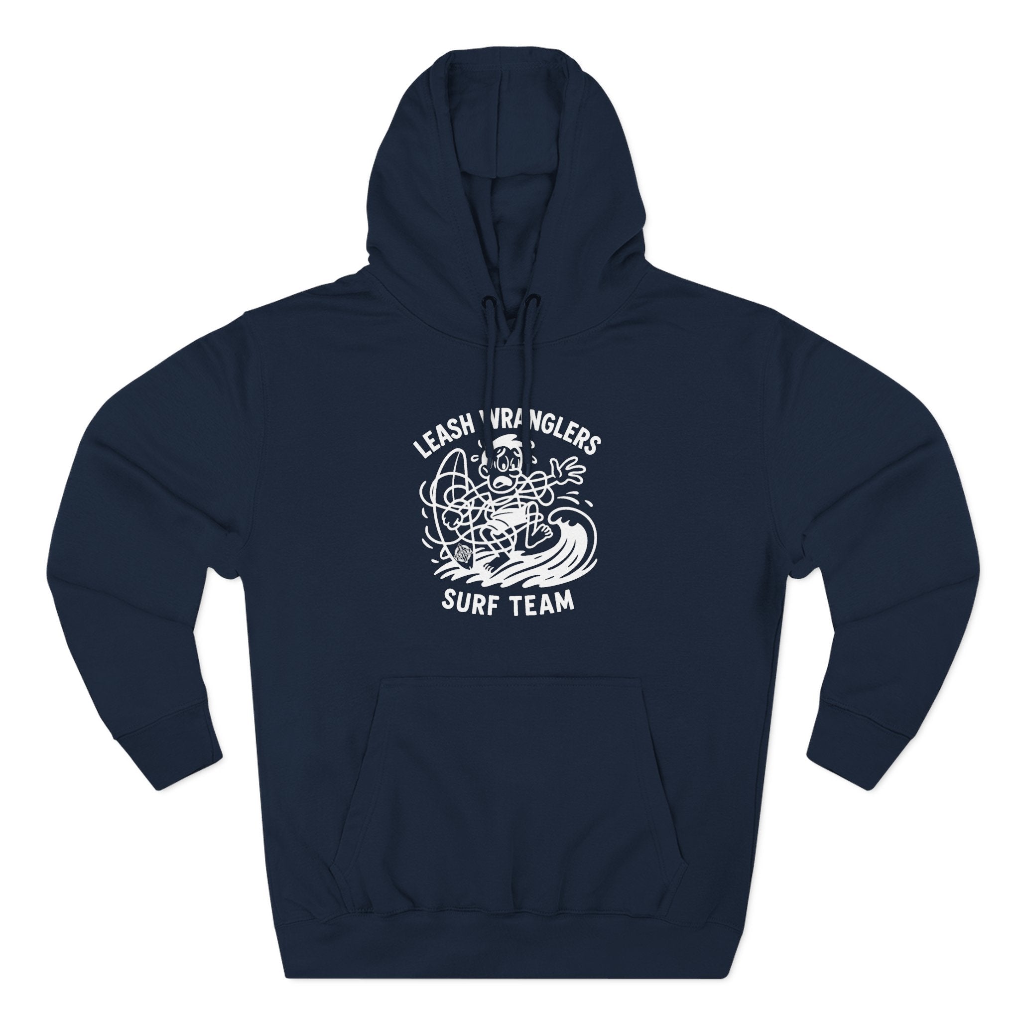 Leash Wranglers Surf Team Unisex - Pull-Over Cotton Blend Fleece Hoodie
