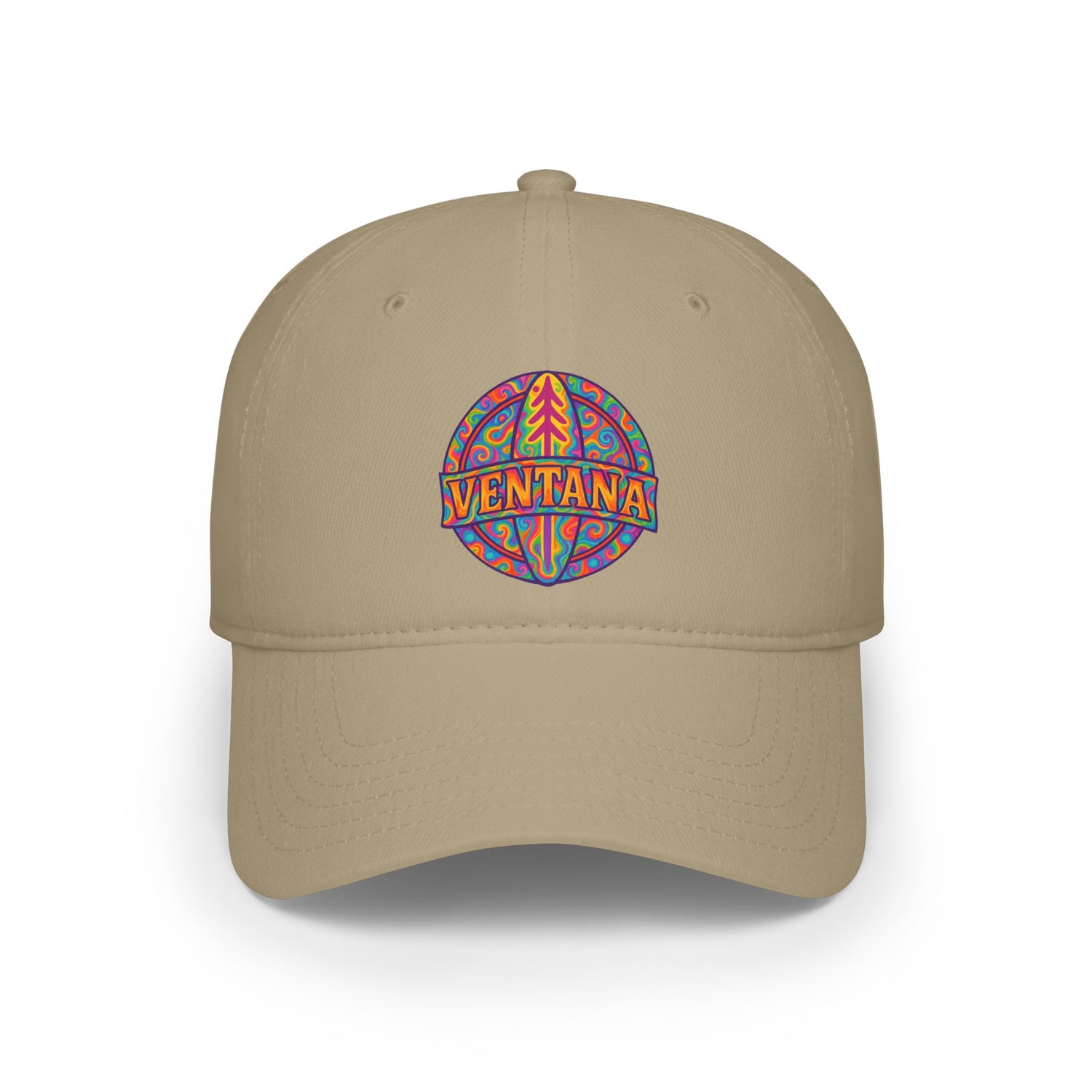 Ventana Psychedelic Treefish Logo - 100% Cotton Baseball Cap