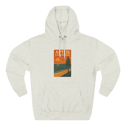 Aptos California Sunset Unisex - Pull-Over Cotton Blend Fleece Hoodie