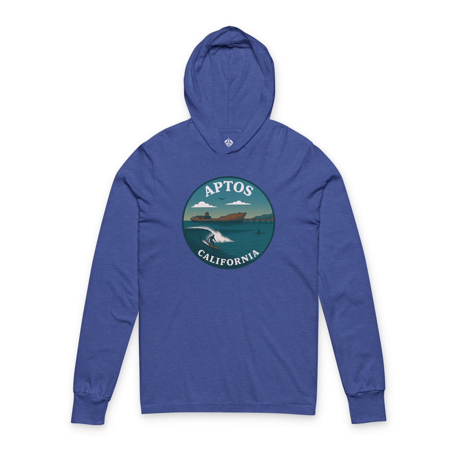 Aptos California Classic Unisex - Cotton Long Sleeve Hooded T-Shirt