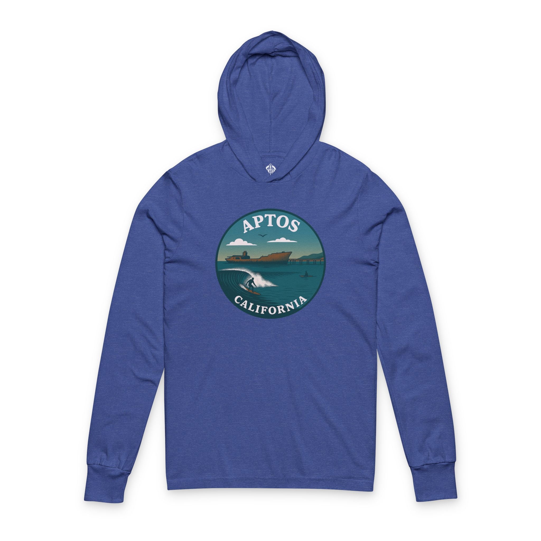Aptos California Classic Unisex - Cotton Long Sleeve Hooded T-Shirt