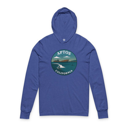 Aptos California Classic Unisex - Cotton Long Sleeve Hooded T-Shirt