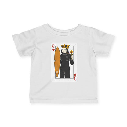 Queen of Hearts Surfer - Infant 100% Cotton T-Shirt