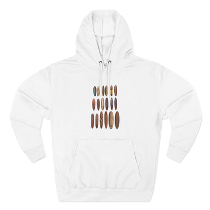 Ventana Wooden Surfboards Unisex - Pull-Over Cotton Blend Fleece Hoodie