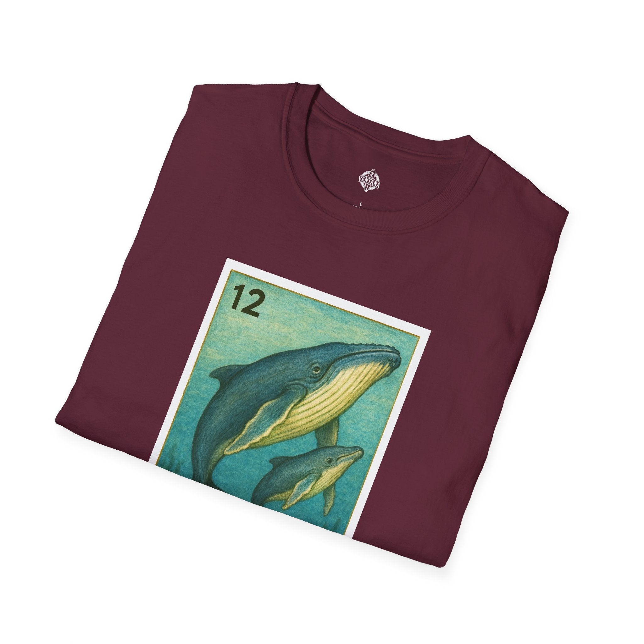 Whale Lotería Unisex - Soft Style U.S. Cotton T-Shirt (La Ballena)