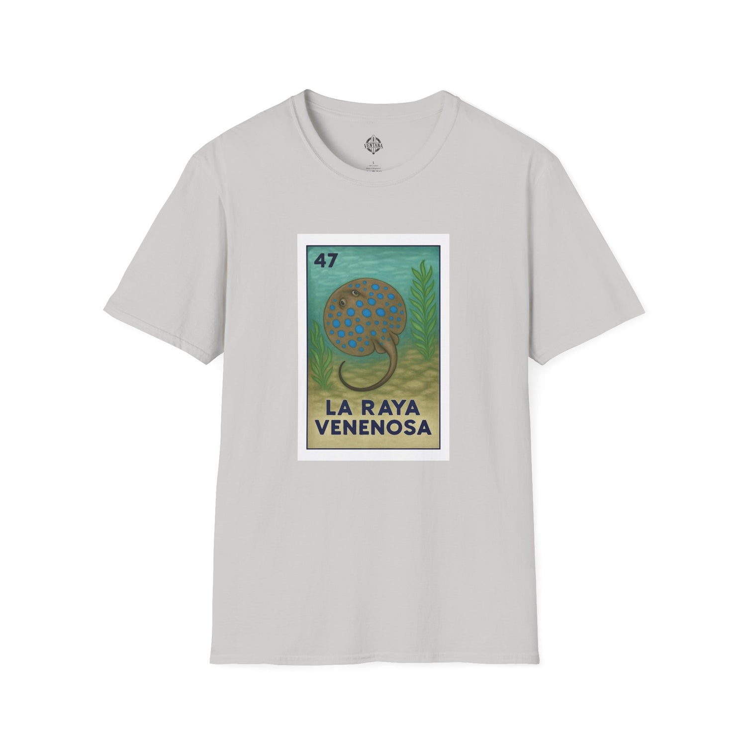 Stingray Lotería Unisex - Soft Style U.S. Cotton T-Shirt (La Raya Venenosa)