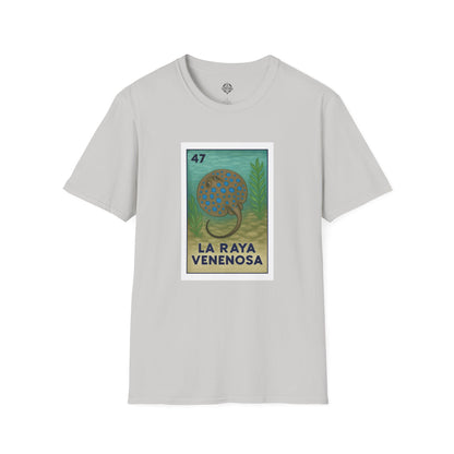 Stingray Lotería Unisex - Soft Style U.S. Cotton T-Shirt (La Raya Venenosa)