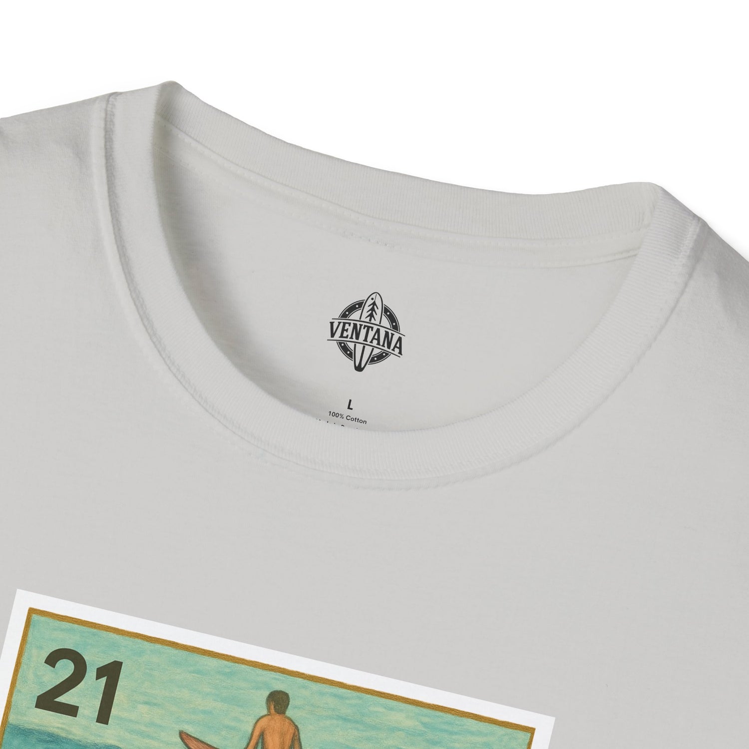 Shark Lotería Unisex - Soft Style U.S. Cotton T-Shirt (El Tiburón)