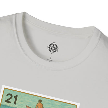 Shark Lotería Unisex - Soft Style U.S. Cotton T-Shirt (El Tiburón)