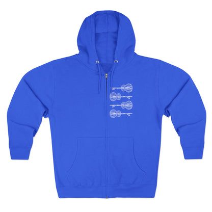 Ventana Santa Cruz Guitar Collab Unisex - Zip Cotton Blend Fleece Hoodie