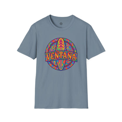 Ventana Psychedelic Treefish Logo - Soft Style U.S. Cotton T-Shirt