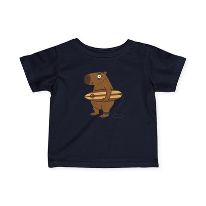 Capybara Surfer - Infant 100% Cotton T-Shirt