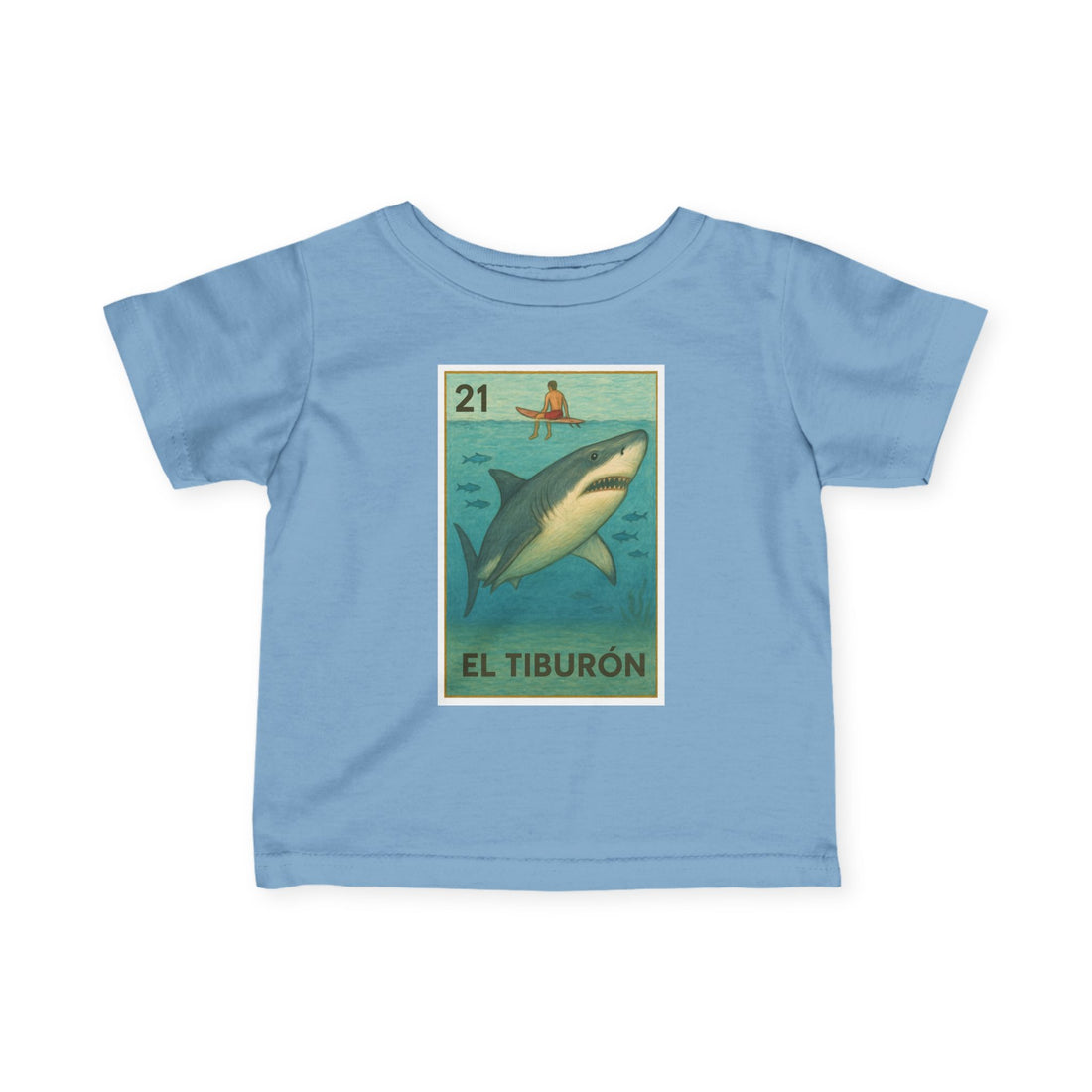 Shark Lotería - Infant 100% Cotton T-Shirt (El Tiburón)