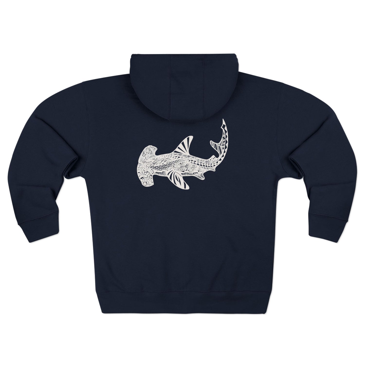 Ventangle Hammerhead Unisex - Zip Cotton Blend Fleece Hoodie