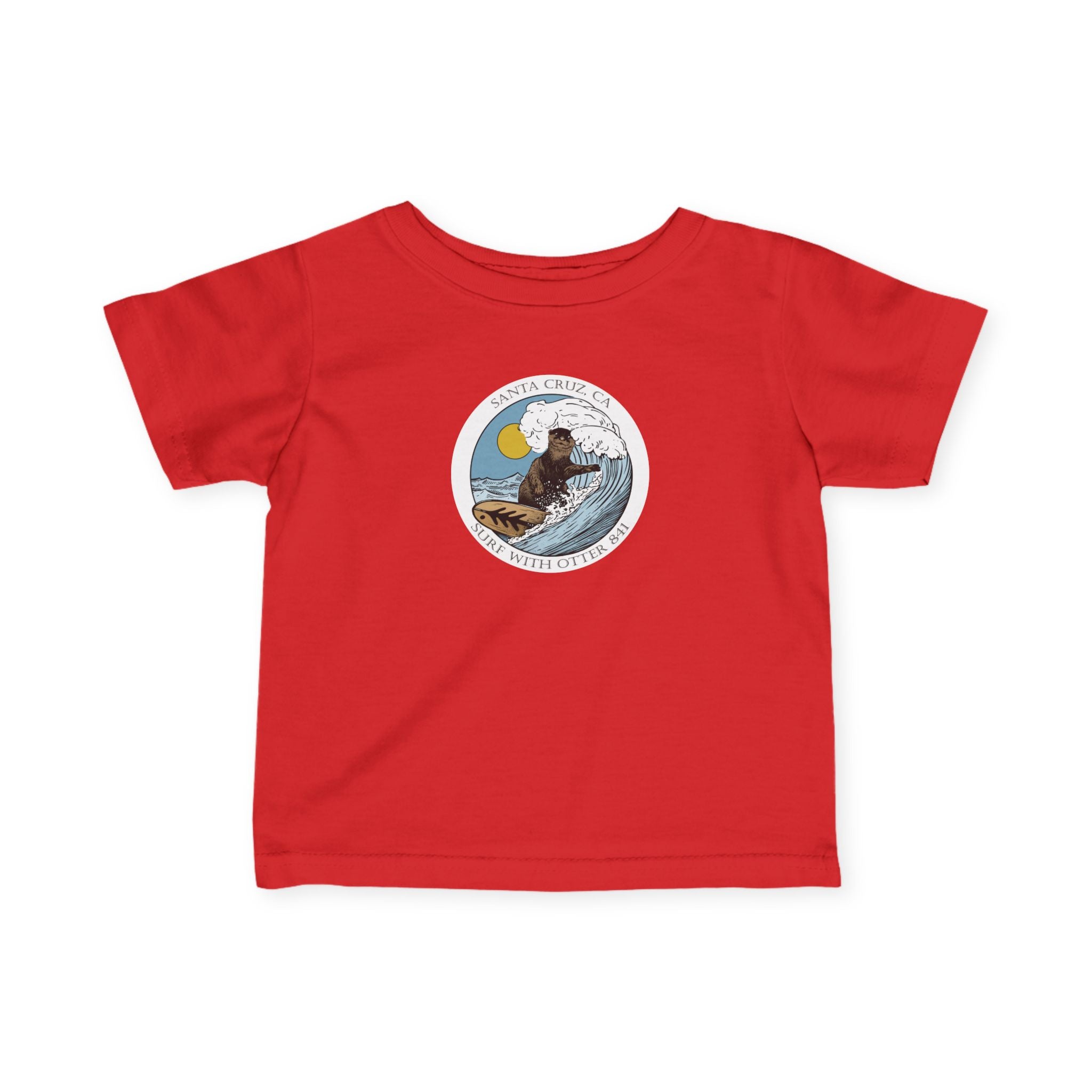 Surf with Otter 841 Ventana by Thiago Bianchini - Infant 100% Cotton T-Shirt