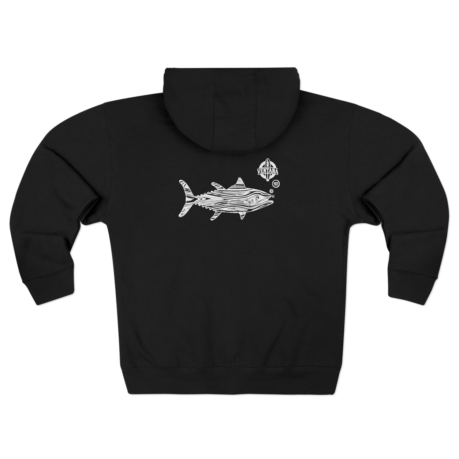 Ventana Wooden Tuna Unisex - Zip Cotton Blend Fleece Hoodie