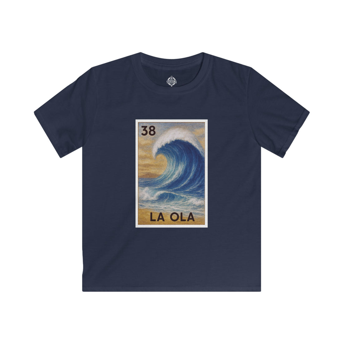 Wave Lotería Kids - Soft Style U.S. Cotton T-Shirt (La Ola)