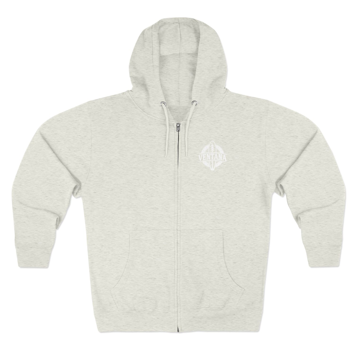 Ventana Treefish Logo Unisex - Zip Cotton Blend Fleece Hoodie
