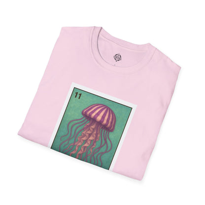 Sea Jelly Lotería Unisex - Soft Style U.S. Cotton T-Shirt (La Medusa)