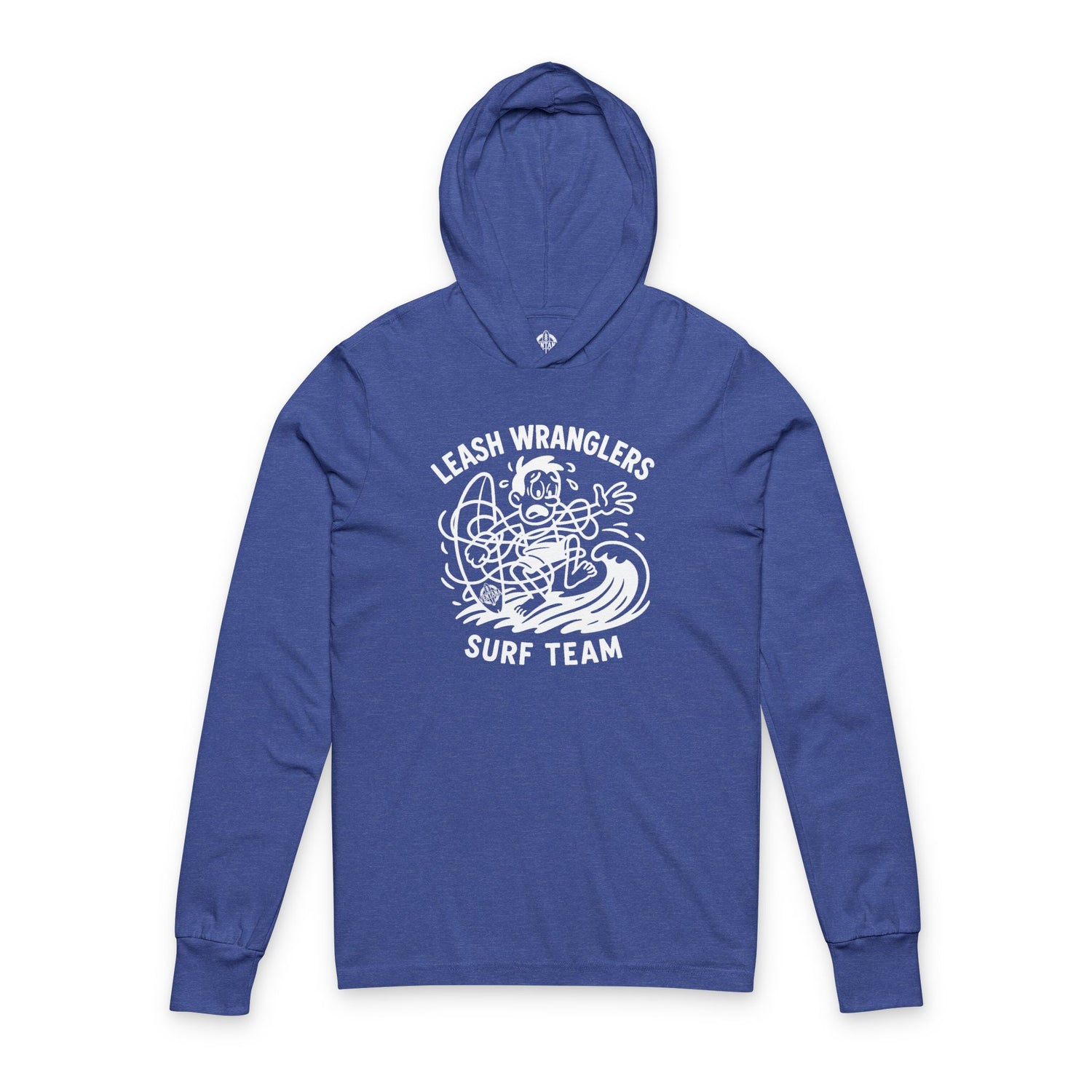 Leash Wranglers Surf Team Unisex - Cotton Long Sleeve Hooded T-Shirt